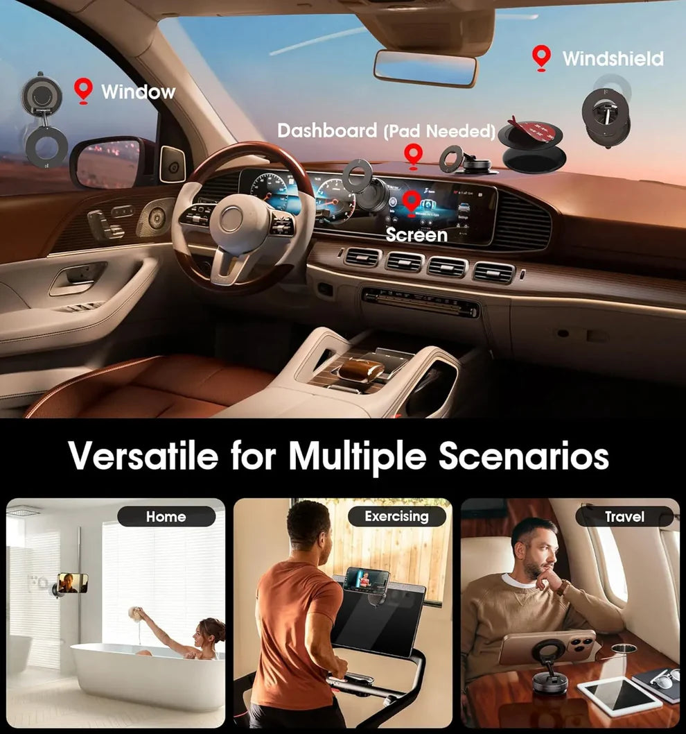 360° Vacuum Magnetic Phone Holder